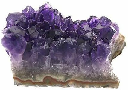 Лечебни камъни Pachamama Essentials с аметистом, цитрином и опушен кварц - Кристален Клъстери, необработени минерали,