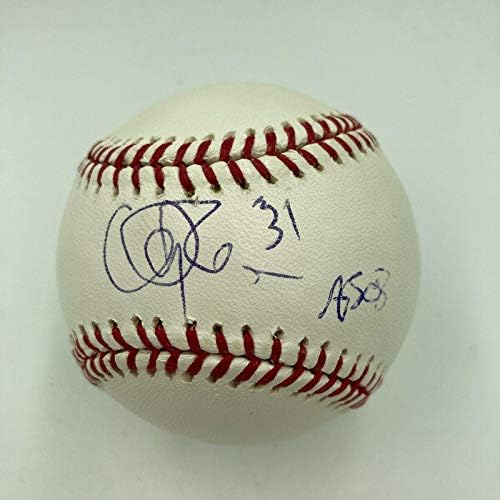 Клиф Лий #31 2008 All Star Game Подписа MLB Бейзбол JSA COA - Бейзболни топки с автографи