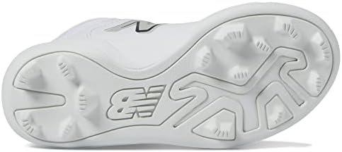 Бейзболна обувки New Balance Boy ' s 3000 V6 с гумена формовкой, Бяла, за 3 малки деца