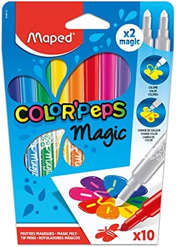 Магически Маркери за промяна на цвета на Maped Color'Пип x 8 + 2 на маркер за откриване (844612)