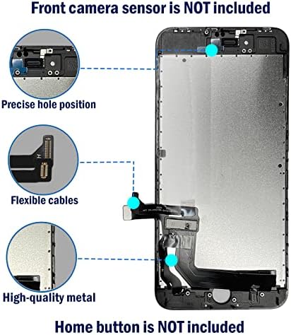FIXBY за iPhone Plus 8 Замяната на екрана, LCD дисплей, Дигитайзер, Пълна Изграждане на Ремкомплектами за 5,5 Модели A1864, A1897, A1898 + Водоустойчив лепило + Комплект инструменти за р
