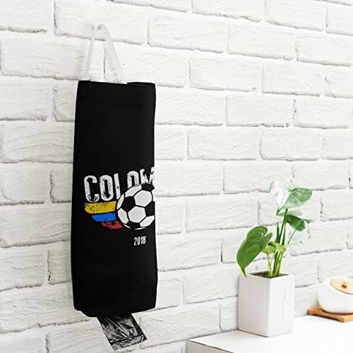Колумбийски Футболен Флаг Продуктова Чанта Моющийся Органайзер Опаковки С Висящи Линия За Съхраняване На Торби За Боклук