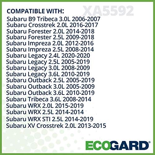 Въздушен филтър на двигателя ECOGARD XA5592 Премиум-клас е подходящ за Subaru Outback 2.5 L 2005-2019, Forester 2.5 L 2009-2018,