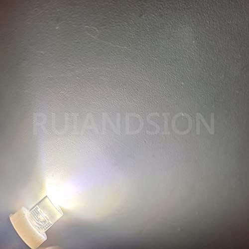 Ruiandsion BA7S Инструмент led лампа F3 1 led 12 vdc Бели автомобилни Мини лампи, Лампи Led Автомобилни Инструментален лампа Сигнална лампа, отрицателно заземяване (опаковка от 10)