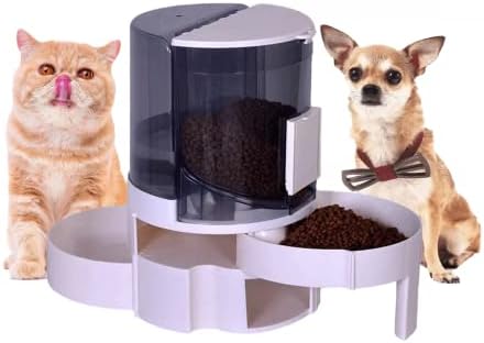 Най-новата Гравитационна ясла за домашни любимци Aarpurt и пиенето за котки, определени мисок за вода и котешки храна, Котешки