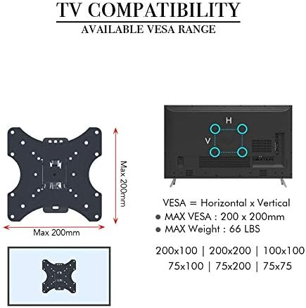 Закопчалка за монитор от неръждаема стомана за повечето плоски извити телевизори с диагонал 26-55 инча, Конзола Монтиране
