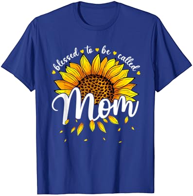 Благословен да бъде, за да те нарича майка, скъпа женска тениска с подсолнухом за Деня на майката