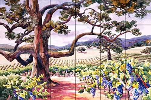 Стенни рисувани от керамични плочки - Цветове на реколтата - Автор на Ерин Дертнер