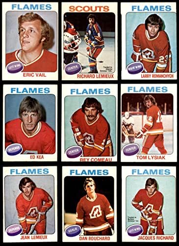 1975-76 О-Пи-Чи Калгари Флеймс Близо до командния сет Атланта Флеймс (сет) GD+ Flames