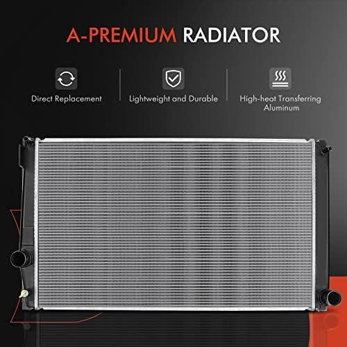 Радиатор за охлаждаща течност на двигателя A-Premium в събирането, съвместим с Toyota RAV4 2017 2018, L4 2.5