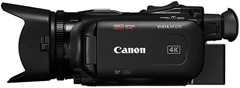 Видеокамера Canon VIXIA HF G70 1/2.3 4K UHD CMOS сензор, 20x оптичен зуум, 800-кратно цифрово увеличение, Стабилизация