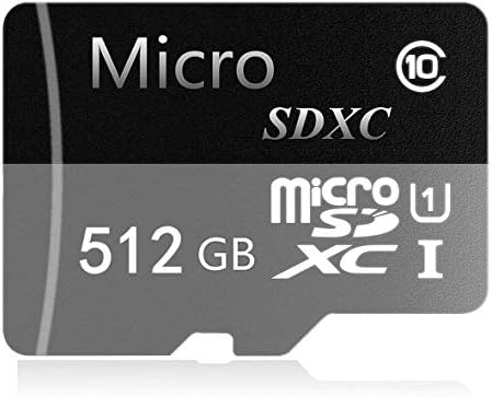 Карта Micro SD 512 GB Високоскоростна карта клас 10 Micro SDXC SD с адаптер (512 GB)