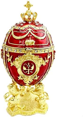 FBWSM Ковчег За Бижута с Бриллиантовым Яйце, Боядисана Метална Занаят, Креативен Подарък, За Декорация на Дома
