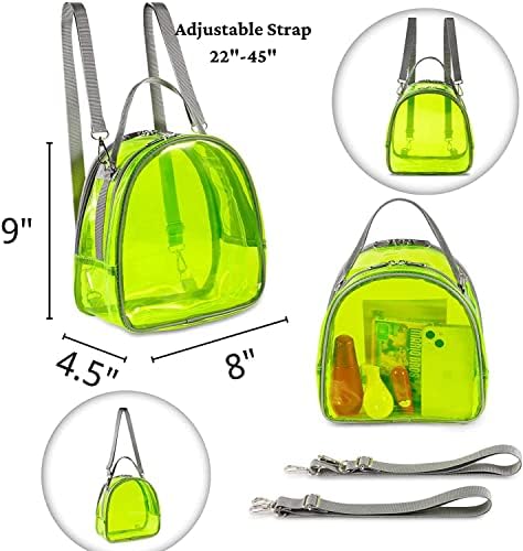 Мини чанта Mildbeer от прозрачна тъкан за жени, е Много Малка Раница и чанта, Одобрен Стадион, Прозрачна