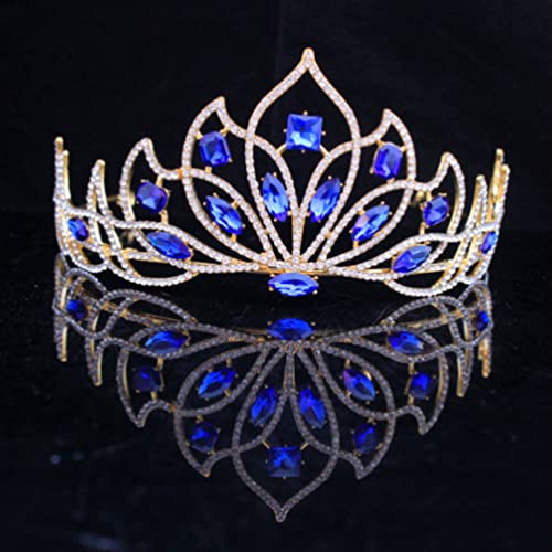Сватбената Корона от планински кристал Lurrose Красива Сватбената Корона в европейски стил, Диадема, Сватбена Украса за