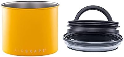 Кутия за кафе Airscape с планетарным дизайн от неръждаема стомана - Комплект от 2 контейнери за съхранение на