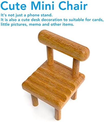 belinkon Сладък Мини-стойка за телефона на един стол, Напълно Спокойна Дървена Настолна стойка, съвместима