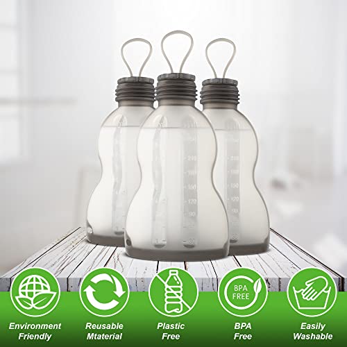 Отлична сделка | Силиконови торбички за съхранение на кърма | Многократно | Херметични | Екологични | Не съдържа BPA | | Пластмаса