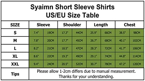 Тениски с къс ръкав SYAIMN Унисекс с 3D Модел, Ежедневни Тениски с графика