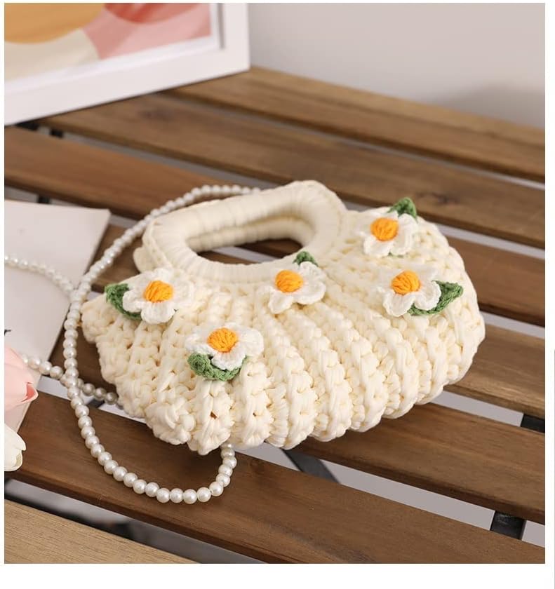 WYKDD Чанта за плетене ръчно изработени От Вълна, Вязаная на една Кука Материал За Плетене, Чанта за Ръчно Плетиво,