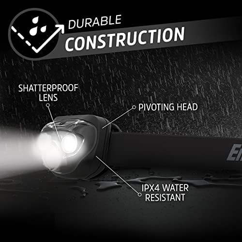 Led налобный фенер Energizer PRO (комплект от 2 теми), водоустойчив фарове IPX4, Висока производителност на глава фенер за улицата, на къмпинг, джогинг, буря, led фенерче за оцел?
