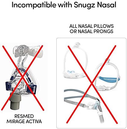 Втулки за маски Snugz CPAP: може да се пере в машина, подходящи за повечето маски за НОСА един размер 2 на опаковката е достатъчно