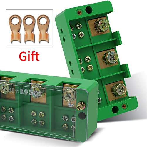 Съединителната разпределителните кутия 3 до 6 ученици, трехфазная зелена клеммная актуално, рядная на съединителната измервателна кутия, част от линията, 1 бр.