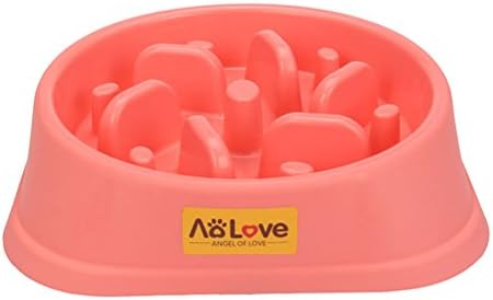AoLove купа за бавно хранене, здравословно хранене, забавни купички за домашни любимци със защита от задушаване за кучета (един размер, A0-зелен)