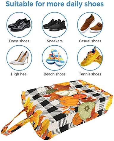 Чанти за обувки за съхранение, Тиква в Деня на Благодарността, Кленови Листа, Пътна Чанта За обувки, Органайзер, Чанта