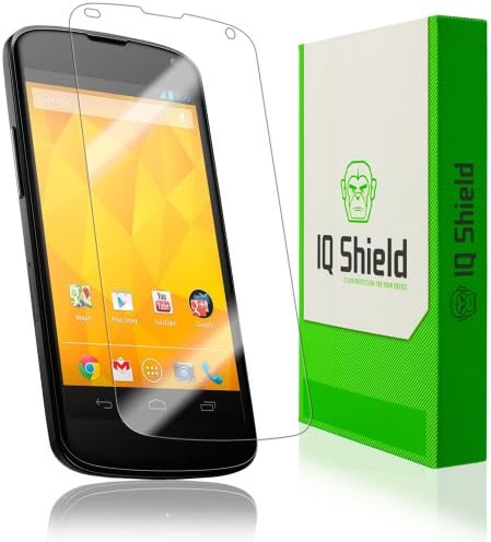 Защитно фолио IQ Shield, която е Съвместима с Google Nexus 4 LiquidSkin, Антипузырьковая Прозрачен филм