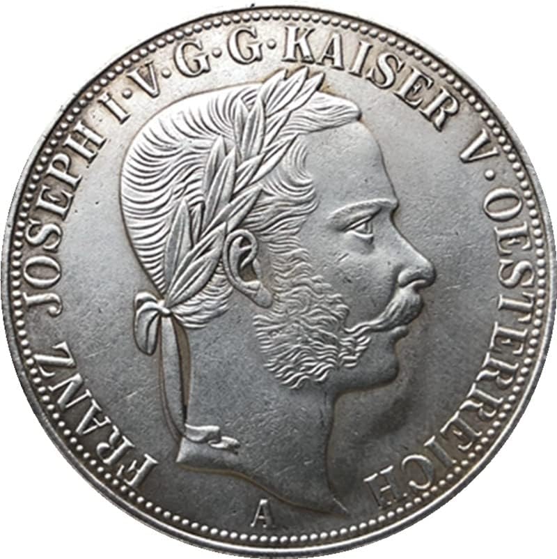 1867 Австрийските Медни Монети със сребърно покритие Антични Монети Събиране на Монети ръчно изработени може да Угаси 41 мм