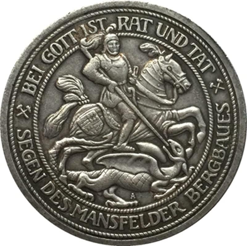 Немски монети 1915 Г., Медна, със сребърно покритие, Старинни Монети, Монета Събиране на ръчно изработени, подлежащи на выдуванию