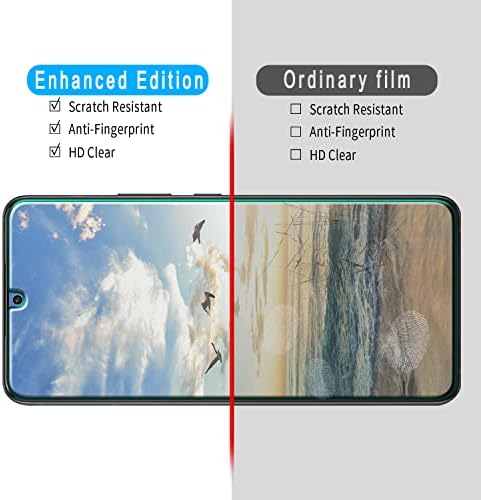 Slanku [3 опаковки] Защитно фолио за Samsung Galaxy S22 Plus от закалено стъкло 5G, поддържа четец на пръстови отпечатъци, без