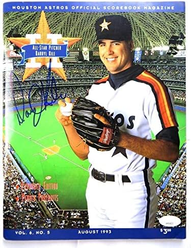 Дарил Кайл Подписа Програма с Автограф от 1993 Г. Хюстън Астрос JSA AH04605 - Списания MLB с Автограф