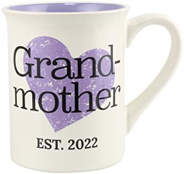 Кафеена чаша Enesco Ни име е Кална баба, създадена през 2022 г., 16 Унции, Многоцветен