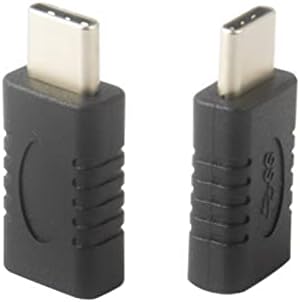Адаптер CLAVOOP USB C 2 бр., Конвертори USB C между мъжете и USB Type C между мъжете и жените, Подкрепа на трансфера на данни USB OTG и зареждане, Съвместими с лаптопа, таблета и мобил