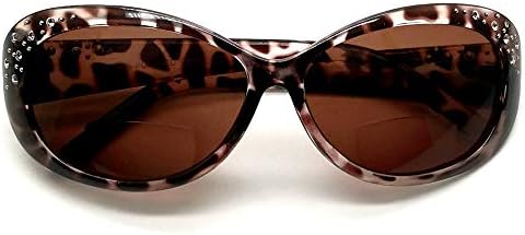 Бифокални очила за четене за жени Cateyes (2 опаковки) + Аксесоари Със защита UV400, Реколта Овални Модерен Дизайнерски Слънчеви