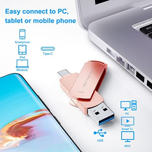 USB 128 GB USB Флаш Устройство C Memory Stick за Android Photo Stick Флаш памет Type C е Съвместим с iPad