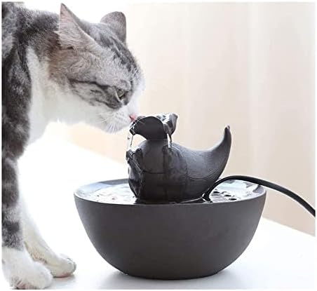 Диспенсер за вода за домашни любимци Портативен Автоматичен Циркулационна Диспенсер за вода за Кучета и котки - Керамични