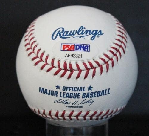 Автограф Уили Уилсън (85 шампиони) по бейзбол Auto PSA/DNA AF92321 - Бейзболни топки с автографи
