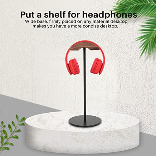 поставка за слушалки extralife, Стойка за слушалки от дърво и алуминий, Държач за гейминг слушалки Nature с