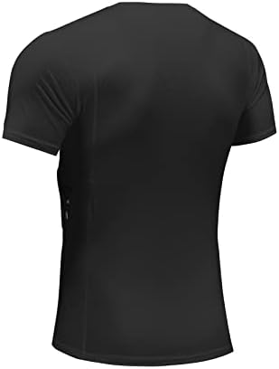 Мъжки ризи скрито носене LIBOSHENG - Риза-кобур с дизайн на тениски CCW