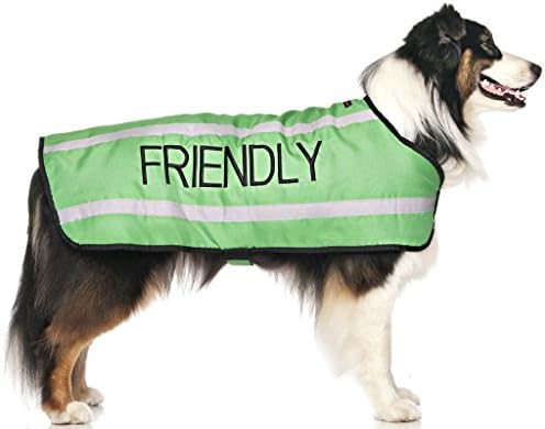 Dexil Limited Приятелски зелени топли палта за кучета S-M, M-L, L-XL С водоустойчива светоотражающей руното облицовка (известен като приятелски) Предотвратява злополуки, пред