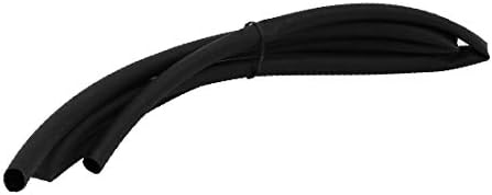 X-DREE Polyolefin антикорозионна тръба черен на цвят, с вътрешен диаметър 1 м 0,31 инча за кабели, слушалки (вътрешна