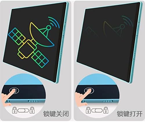 На цял екран LCD таблет за писане WALNUTA, Стираемая и Множество Дъска за рисуване драскулки с графити (Цвят: синьо)