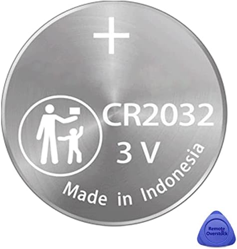 (2 опаковки) CR2032 2032 Дистанционно ключодържател OEM Батерия за откидного ключ е Съвместим с Volkswagen VW Калъф-хастар
