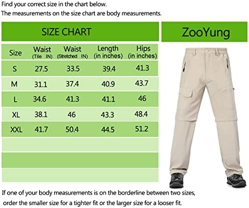 Мъжки Туристически Панталони-Трансформатор ZooYung, бързо съхнещи Панталони-Карго, Леки Тактически Панталони за Риболов на