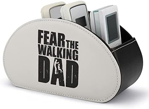 Fear The Walking Dad Печат Телевизия Дистанционно Управление Органайзер Кутия Държачи за Управление Изкуствена Кожа 5 Отделения
