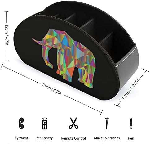 Цветни Геометрични Слон Дистанционно Управление На Телевизор Кутия За Съхранение Органайзер С 5 Отделения