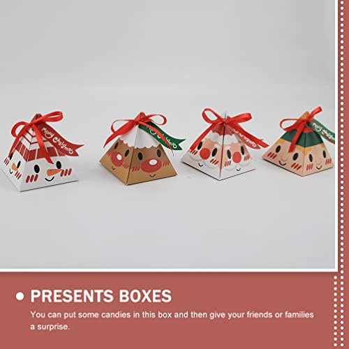 Didiseaon Пълнители за Отглеждане 24 бр. Коледна Кутия шоколадови Бонбони Пирамида Кутии за Подаръци Коледен